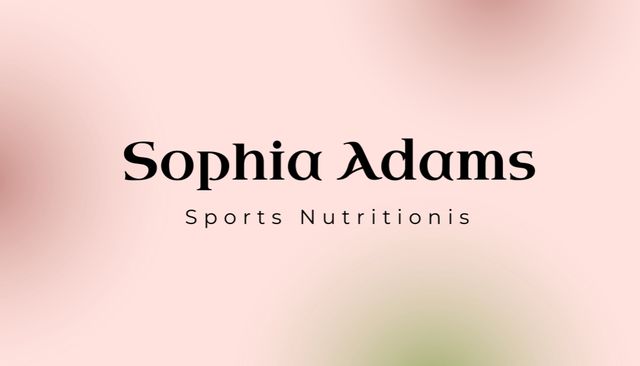 Skilled Specialist in Nutritional Guidance Offer Business Card USデザインテンプレート