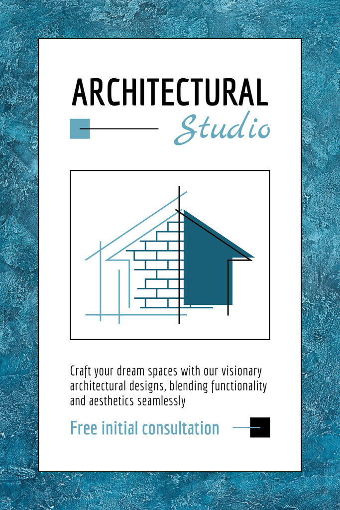 Modèle de visuel Cutting-Edge Architectural Studio Services With Free Consultation - Pinterest