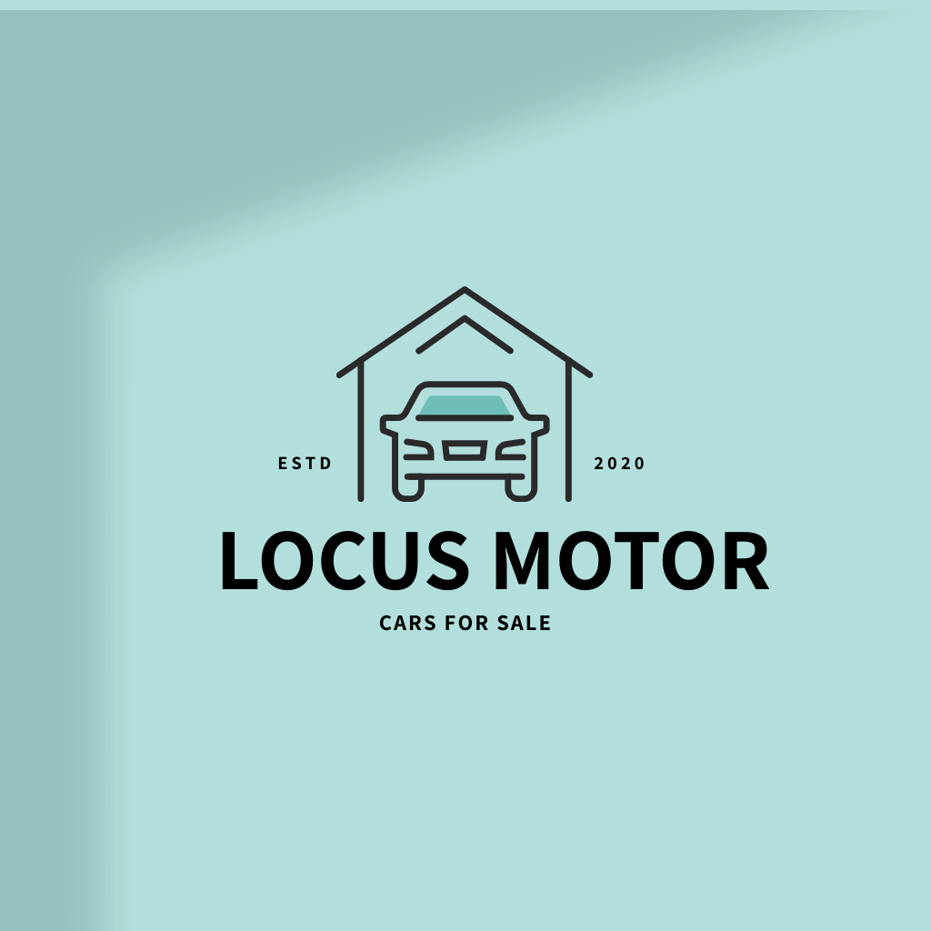 Ontwerpsjabloon van Logo van Illustration of Car in Garage