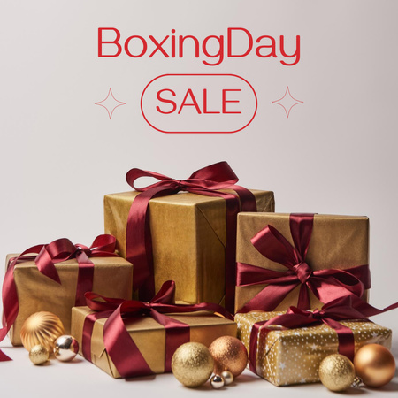 Boxing Day Announcement Instagram Design Template
