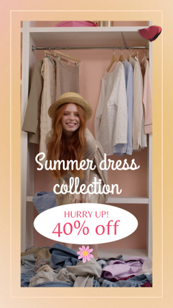 Casual Summer Dress Collection With Discount Offer TikTok Video tervezősablon