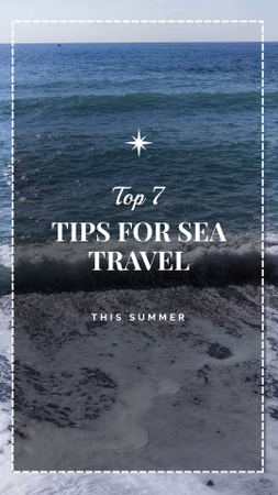 Nyári tengeri utazási ajánlat Instagram Video Story tervezősablon