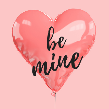 Cute Valentine's Day Holiday Greeting Instagram Tasarım Şablonu