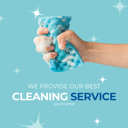 A legjobb takarítási szolgáltatások hirdetése Instagram AD tervezősablon