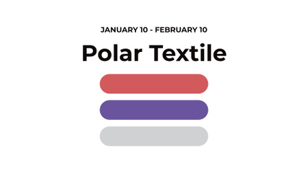 Textile offer on colorful lines FB event cover Modelo de Design