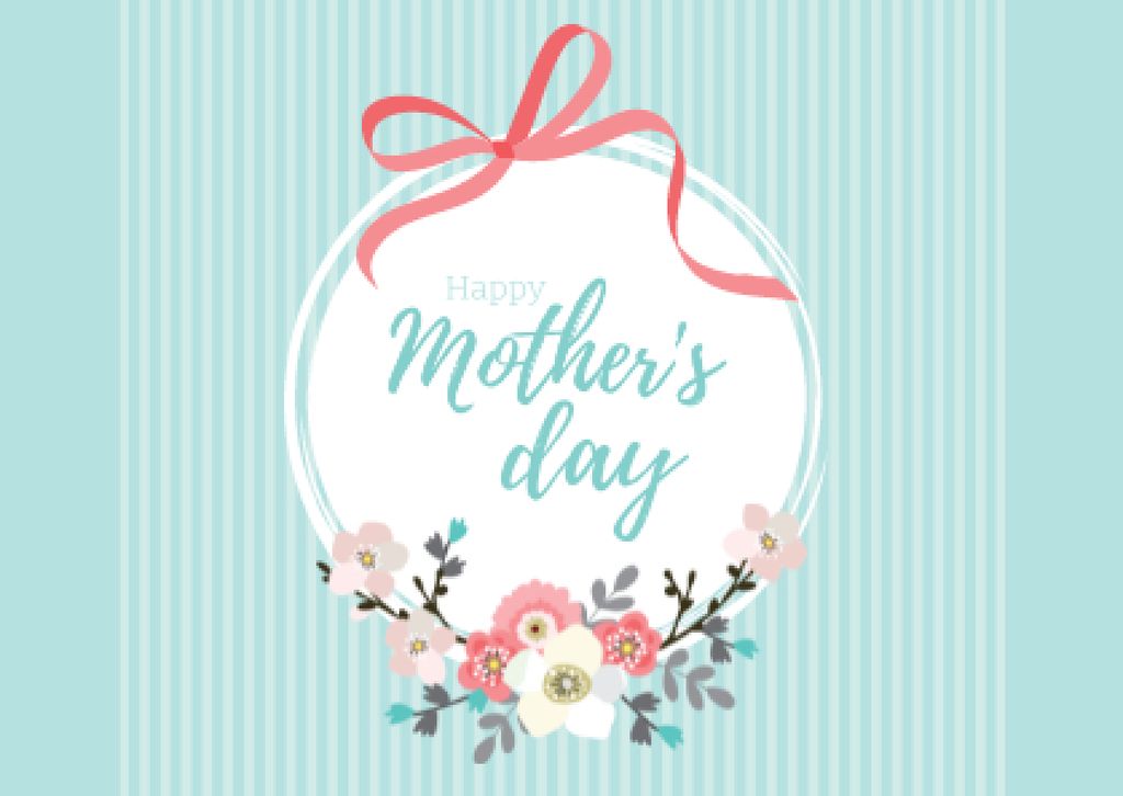 Happy Mother's Day Greeting Card tervezősablon