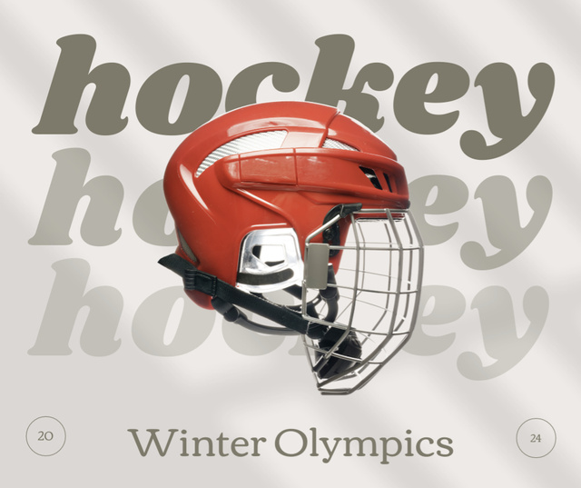 Szablon projektu Olympics Hockey Tournament Facebook