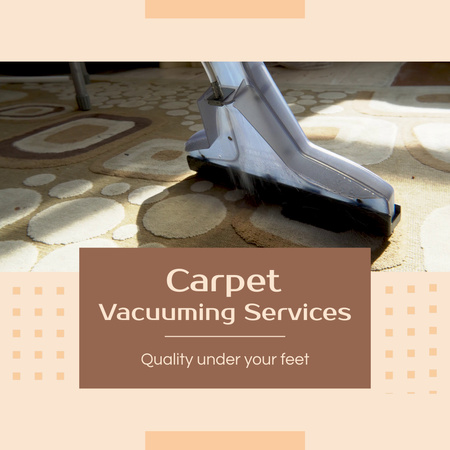 Thorough Carpet Cleaning Service With Discount Animated Post Design Template