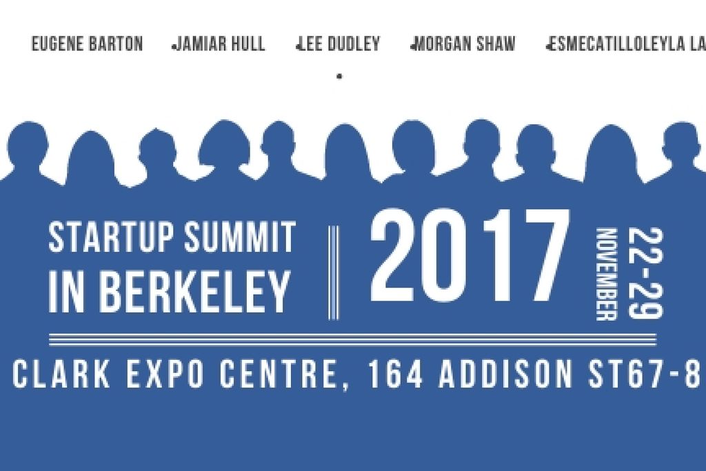 Designvorlage Startup summit in Berkeley für Gift Certificate