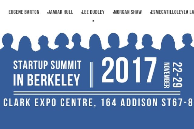Startup summit in Berkeley Gift Certificate Tasarım Şablonu