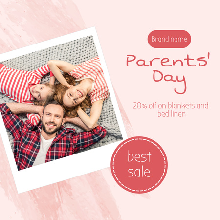 Parent's Day Discount Announcement Instagram Design Template