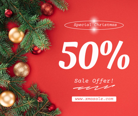 Special Christmas Sale Facebookデザインテンプレート