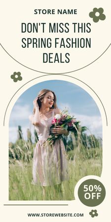 Special Fashion Spring Offer Discounts for Women's Collection Graphic Design Template