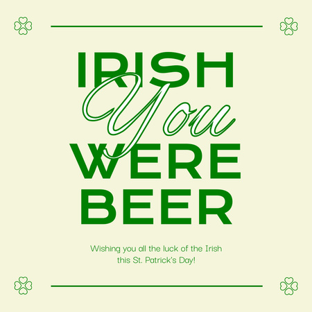 Happy St. Patrick's Day Instagram Design Template
