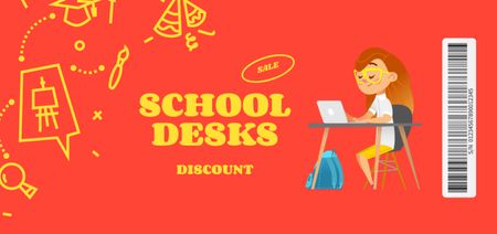 Superb Back-to-School Savings Event Coupon Din Large Design Template