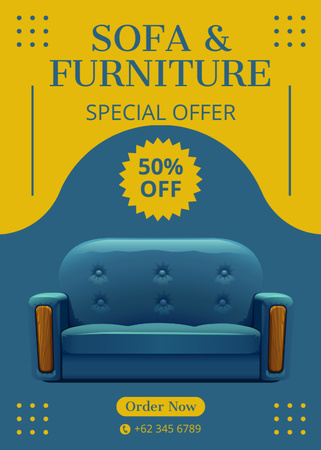 Sofa and Other Furniture Special Offer Flayer Design Template