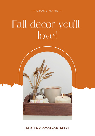 Home Decor Offer Poster 28x40in Design Template