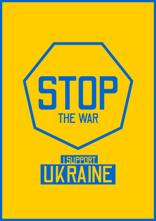 Stop War in Ukraine Poster B2 Design Template