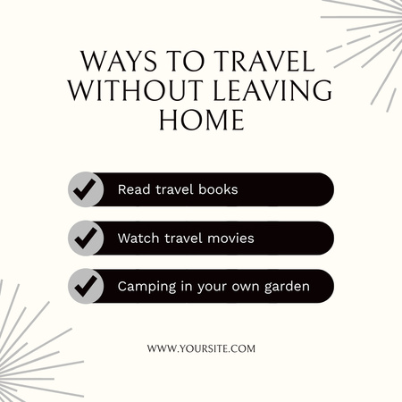 Szablon projektu Inspiration by Reading Travel Books and Movies Instagram