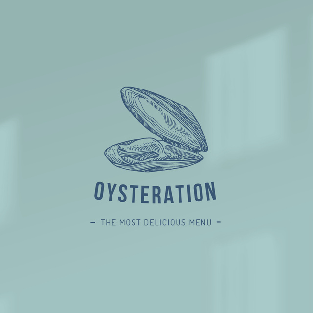 Restaurant Offer with Seafood Logo Πρότυπο σχεδίασης
