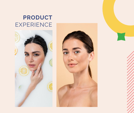 Beauty Product For Healthy Glowing Skin Promotion Facebook Design Template