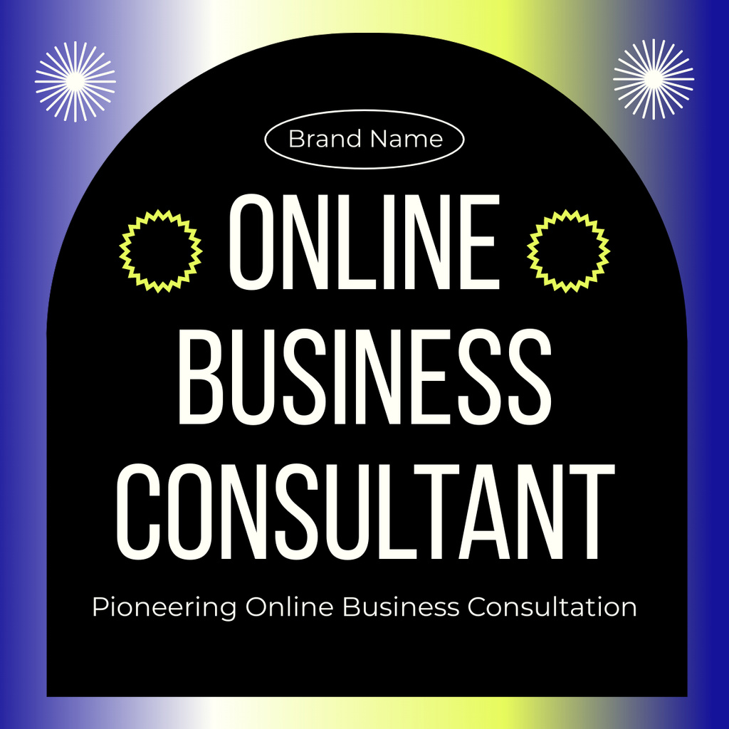 Special Offer Ad of Online Business Consultant Services LinkedIn post Šablona návrhu