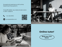 Online Tutor Services Offer with Photos of Women