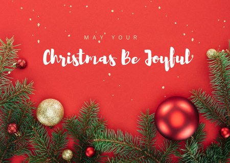 Plantilla de diseño de Cute Christmas Holiday Greeting Card 