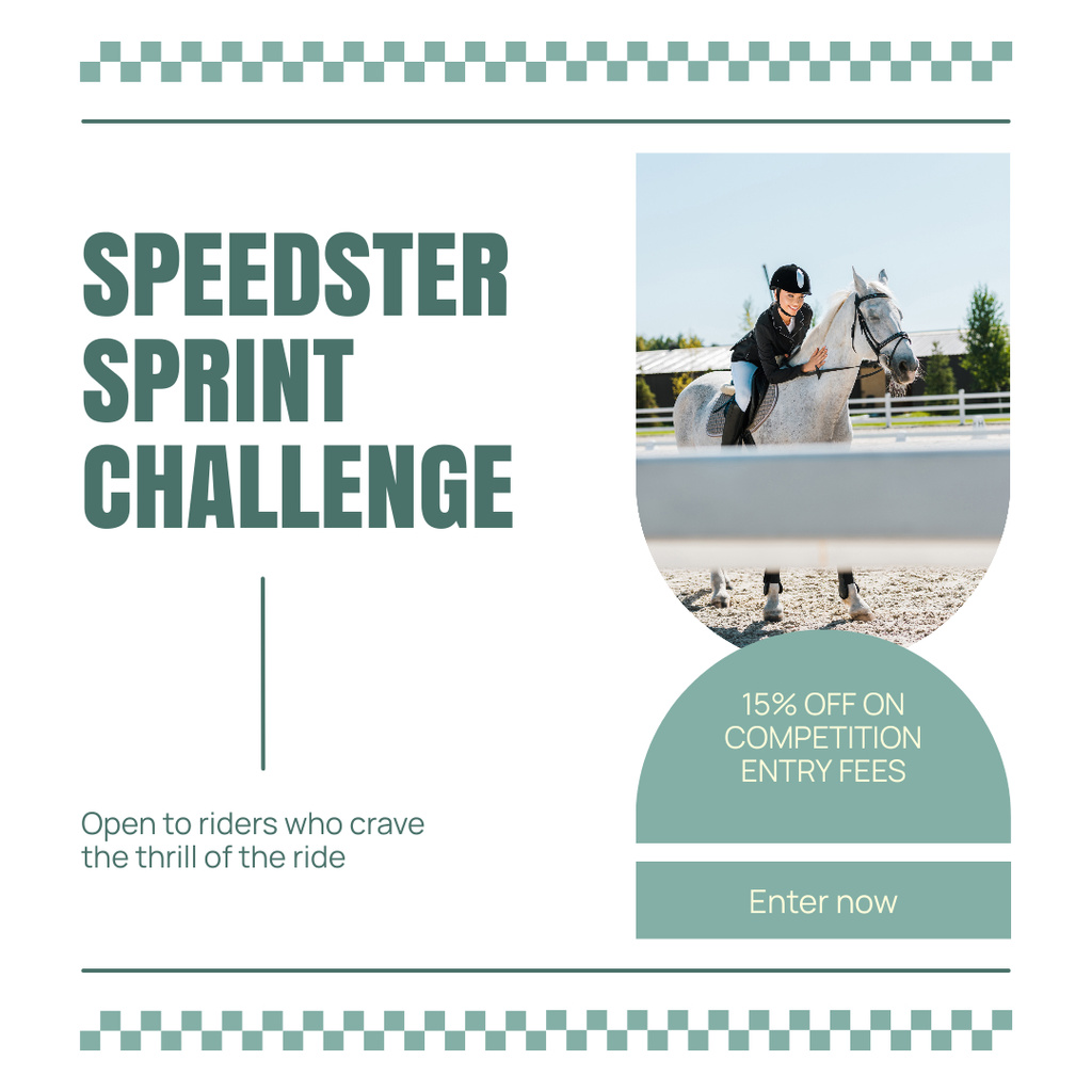 Template di design Reduced Entry Prices for Equestrian Competitions Instagram