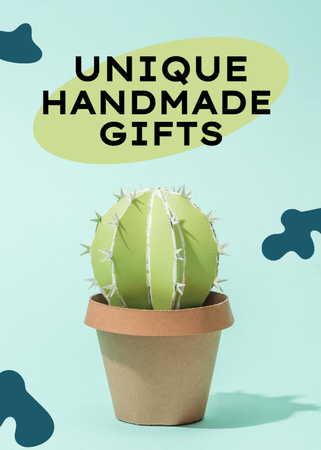 Plantilla de diseño de Advertising Unique Handmade Gifts Flayer 