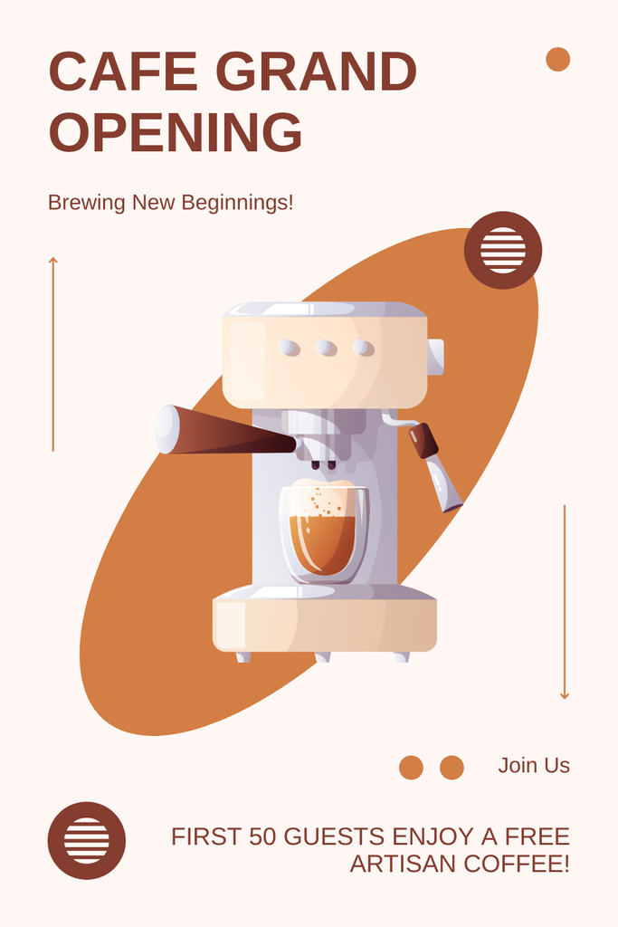 New Cafe Unveiling With Welcome Gift Offer Pinterest – шаблон для дизайну