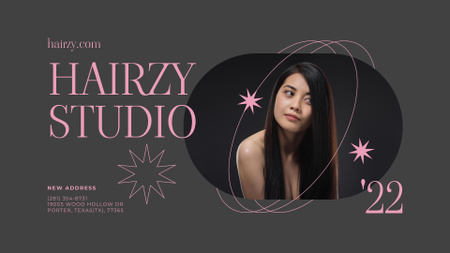 Plantilla de diseño de Hair Studio Services Offer Full HD video 