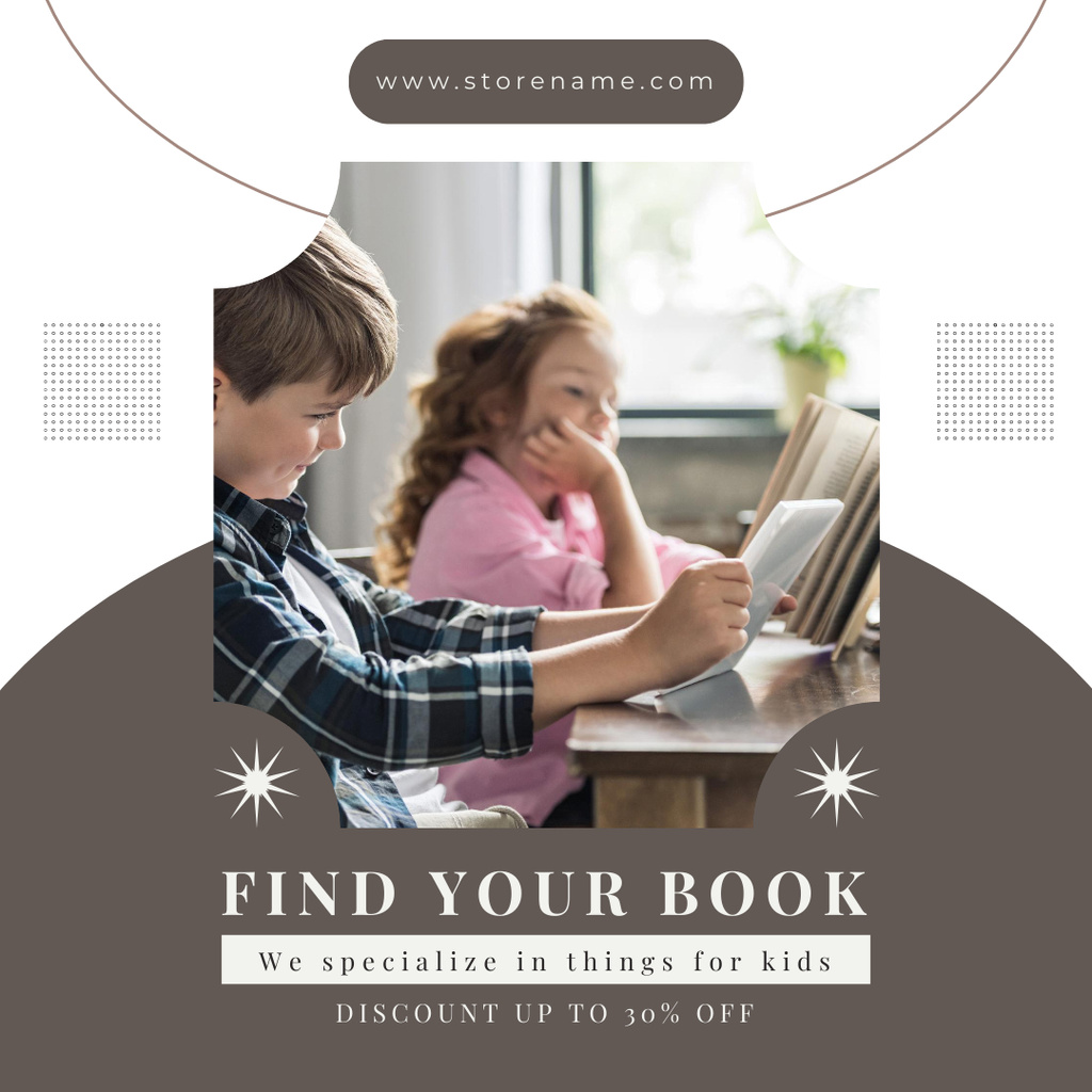 Children's Book Sale Instagram – шаблон для дизайну