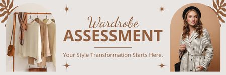 Wardrobe Assessment and Styling Consultation Twitter Design Template