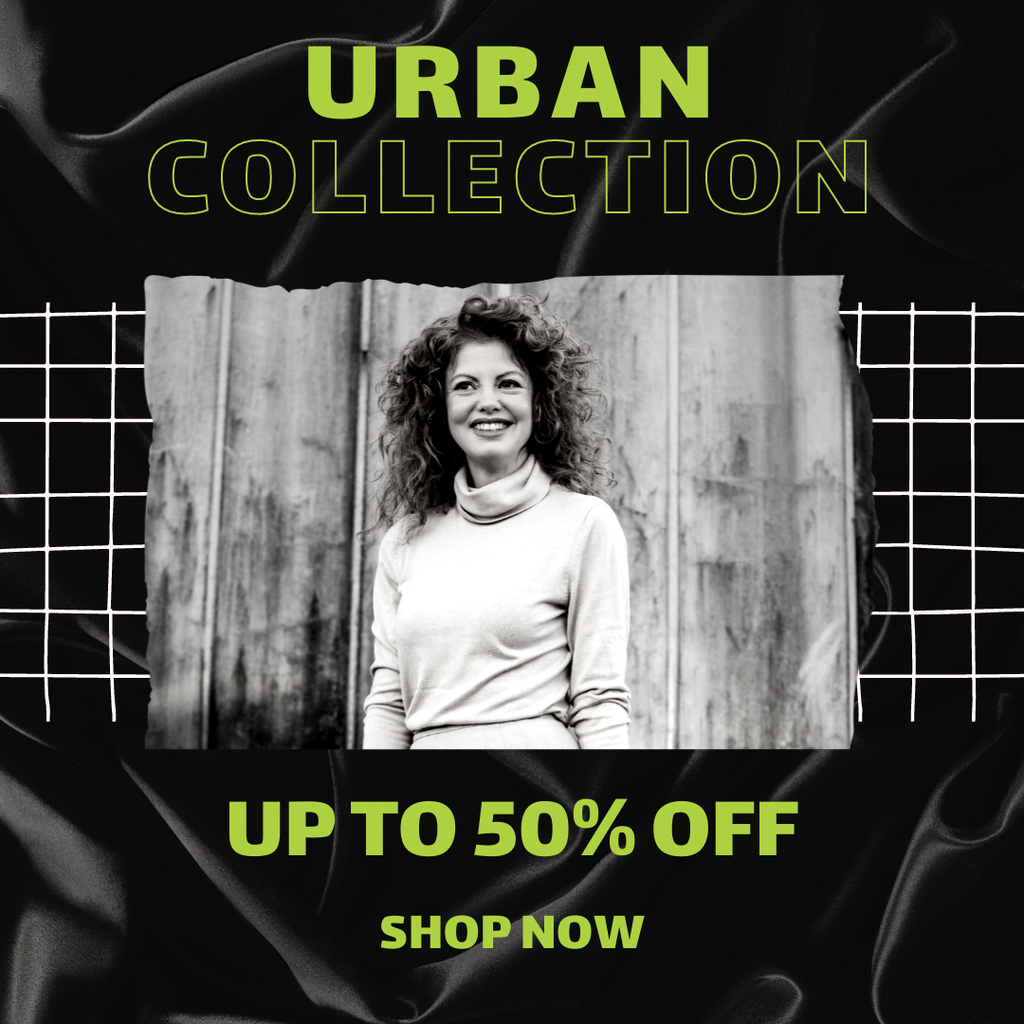 Urban Collection With Discount Instagramデザインテンプレート