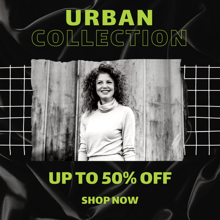 Urban Collection With Discount Instagram Design Template
