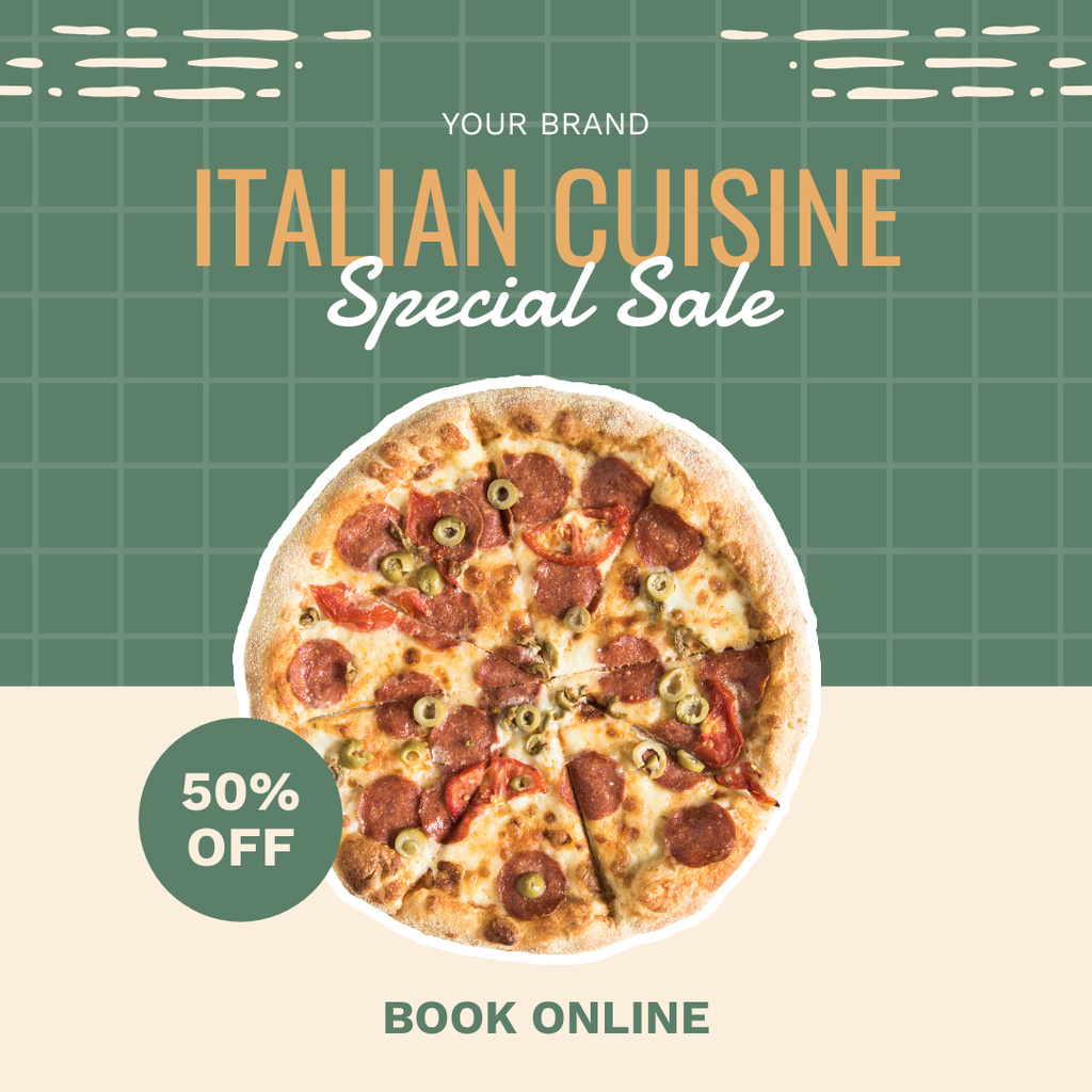 Modèle de visuel Special Sale Italian Pizza - Instagram