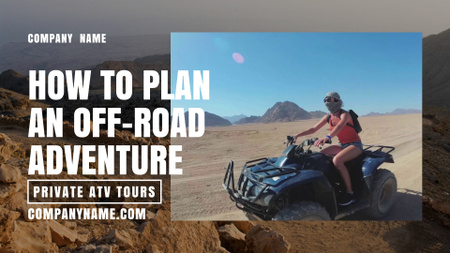 Extreme Road Tours Offer in Desert Full HD video Design Template
