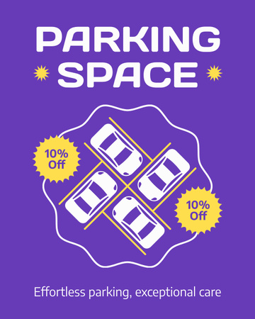 Offer Discounts on Parking Space Instagram Post Vertical Design Template