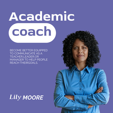 Academic Coach Services Offer Animated Post tervezősablon