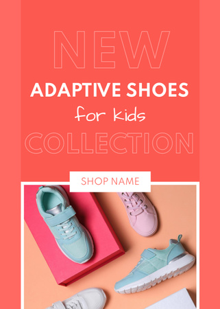 Platilla de diseño Offer of Adaptive Shoes for Kids Flayer