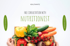 Health-conscious Nutritionist Free Consultation With Vegetables