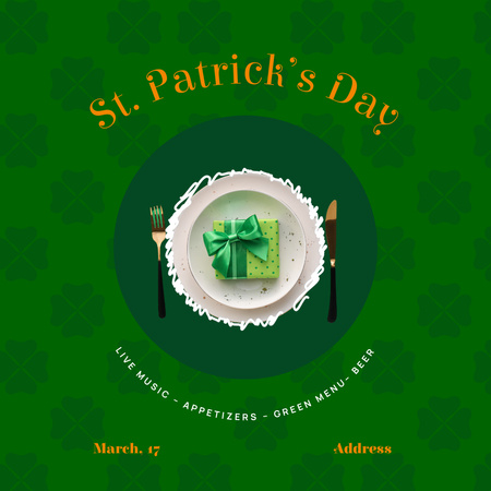 Patrick’s Day Celebration Announcement Animated Post Design Template