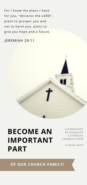 Invitation to Church Flyer DIN Large Πρότυπο σχεδίασης