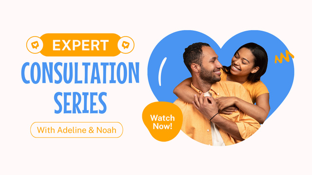 Relationship Consultation Series Youtube Thumbnail Design Template