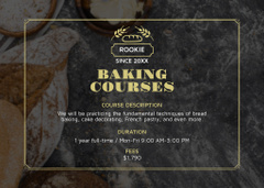 Baking Courses Offer with Loaf of Bread