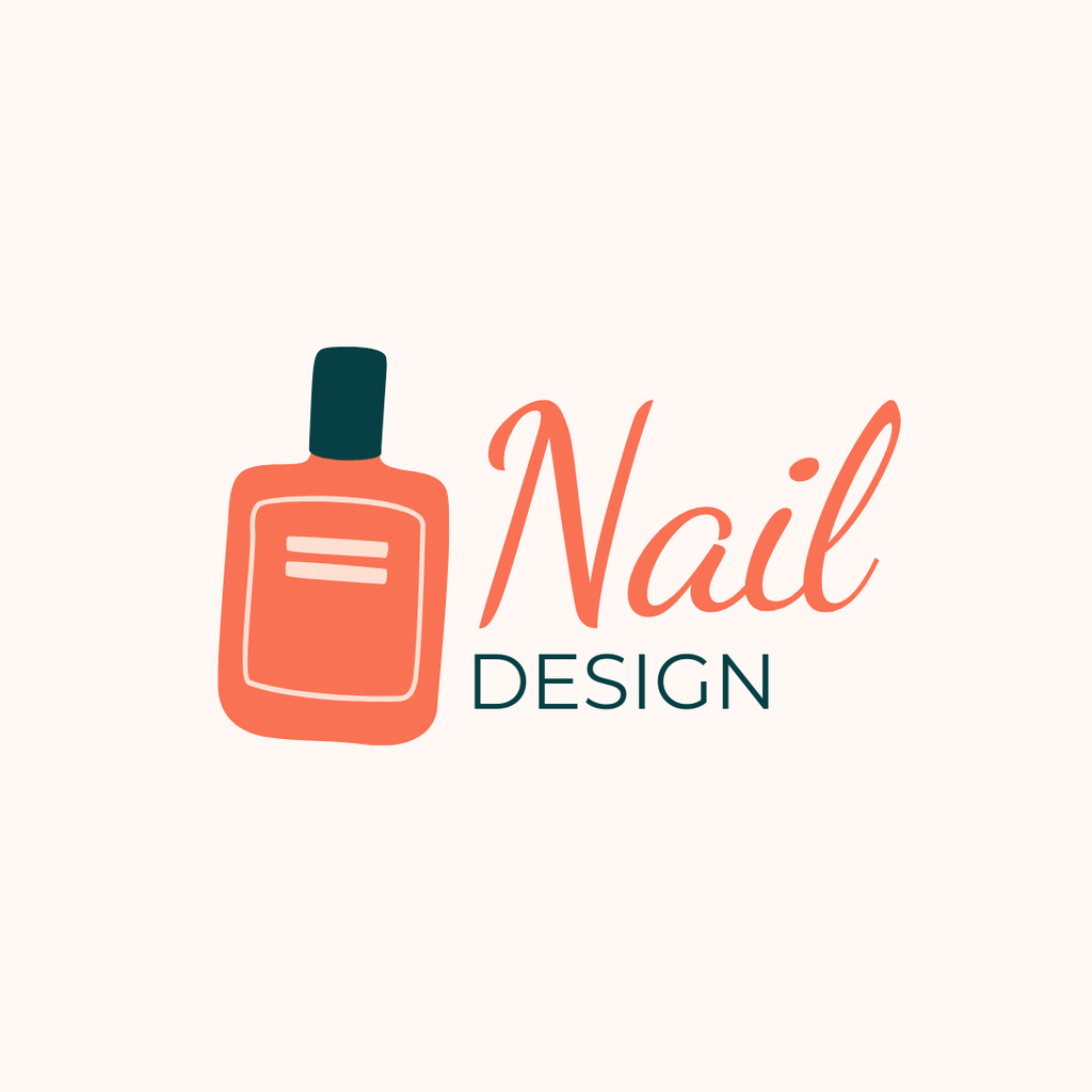 Versatile Nail Studio Services Offer Logo 1080x1080px Πρότυπο σχεδίασης