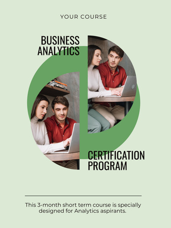Business Courses Ad Poster US Šablona návrhu