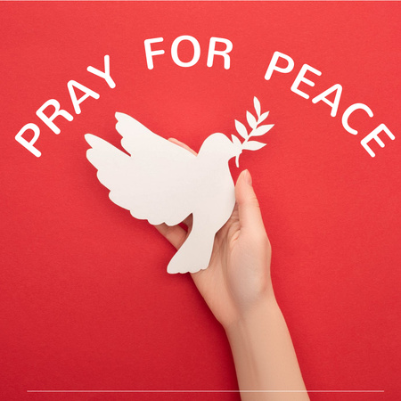 Pray for Peace Instagram Modelo de Design