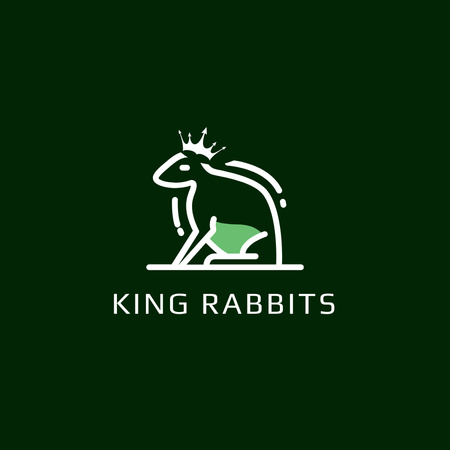 Company Emblem with Frog Logoデザインテンプレート